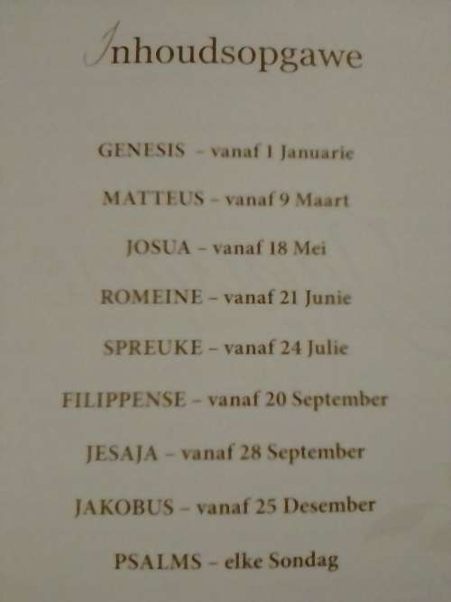Uit die Beek 2013, Dagstukke deur Attie van Wijk.
