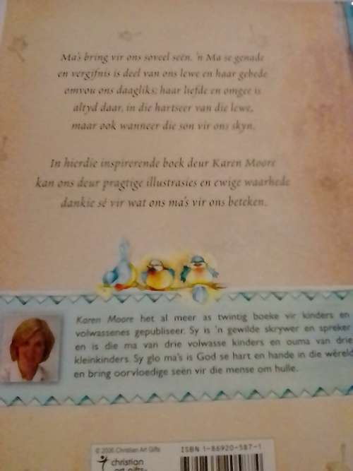 Met Liefde aan Ma,  deur Karen Moore.
