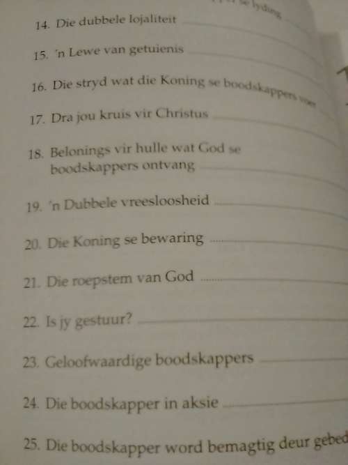 # `HIER IS EK, HERE...STUUR MY` - BYBELSTUDIE DEUR SOLLY OZROVECH - PLEASE READ BELOW FOR INFO