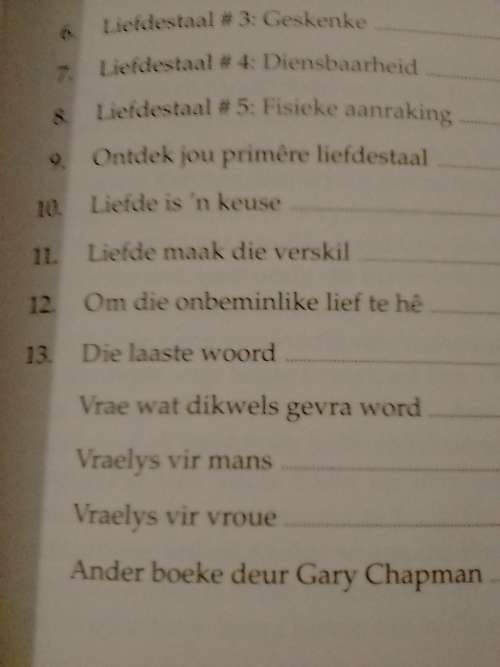 5 Tale van die Liefde, Die geheim van Liefde vir altyd, deur G. Chapman.