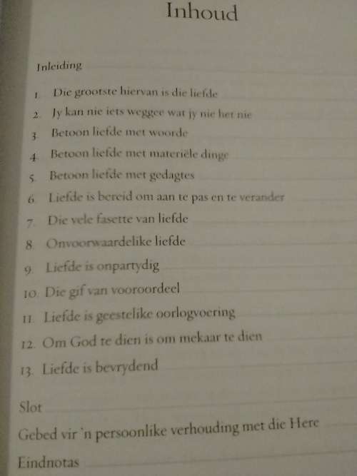 Deurdrenk my met Liefde deur Joyce Meyer.