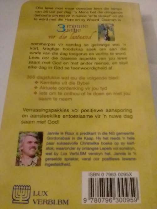 # `3 MINUTE STILTE VIR DIE LAATAAND`- DAGSTUKKIES VIR NAGMENSE L.LE ROUX -PLEASE READ BELOW FOR INFO