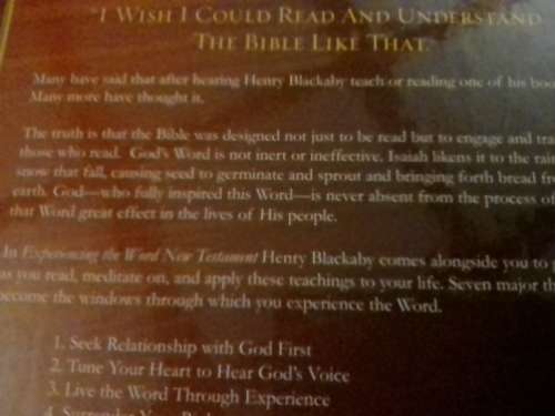 Experiencing the Word New Testament - Standard Bible by H. Blackaby