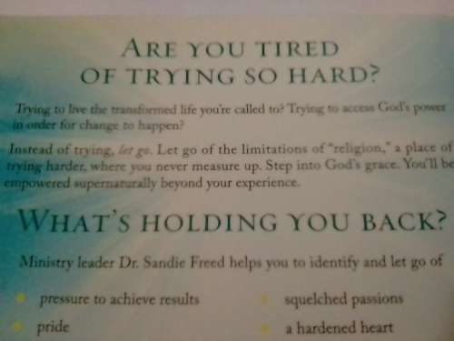 Letting go of your limitations,  by Sandie Freed - Self-help book