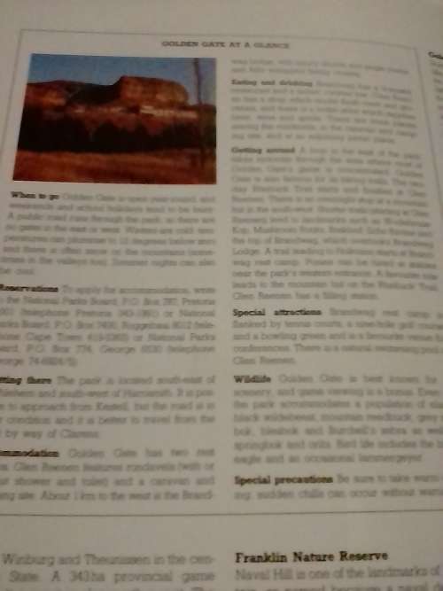 Game parks and nature reserves in South Africa