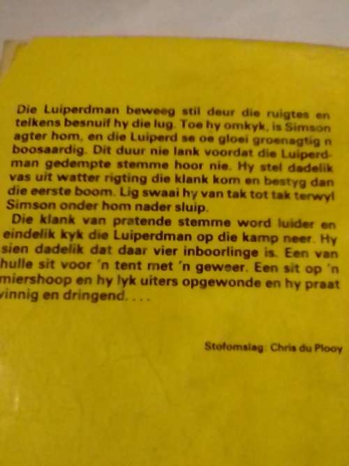 `DIE SWART LUIPERD No.35` - MANNE VAN DIE MAAN -  BRAAM LE ROUX - PLEASE READ BELOW FOR INFO