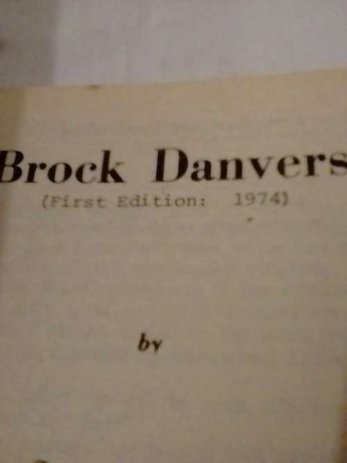 `CLEVELAND WESTERN` - BROCK DANVERS -  BY SCOTT McLURE - PLEASE READ BELOW FOR INFO