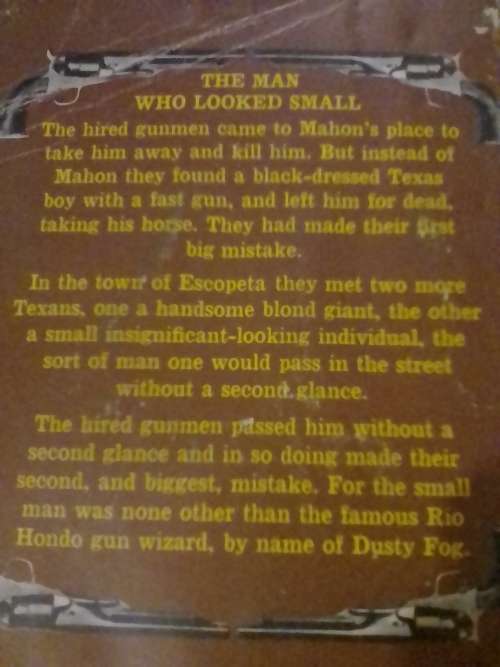 `WESTERN - THE RIO HONDO KID` - BY J.T.EDSON - PLEASE READ BELOW FOR INFO