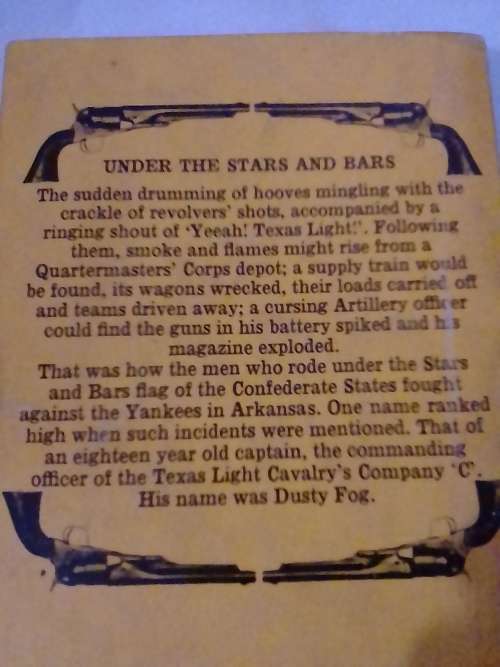 `WESTERN - UNDER THE STARS AND BARS` - BY J.T.EDSON - PLEASE READ BELOW FOR INFO