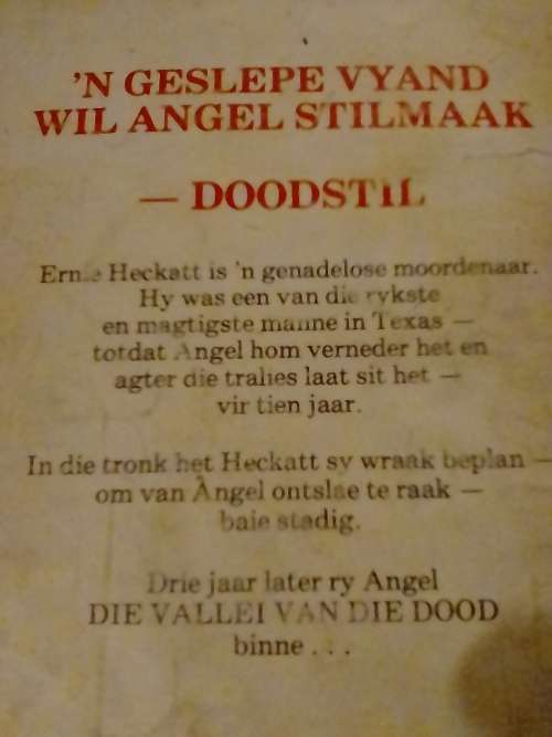 Geregisdienaars in die Weste - Vallei van die Dood deur F.H. Christian.