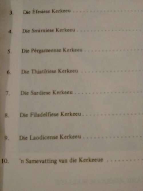 Die  eksposisie van die Sewe Kerkeeue, deur W.M. Branham.