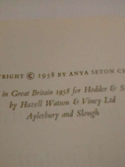 The Winthrop woman by Anya Seton, Historical fiction novel.