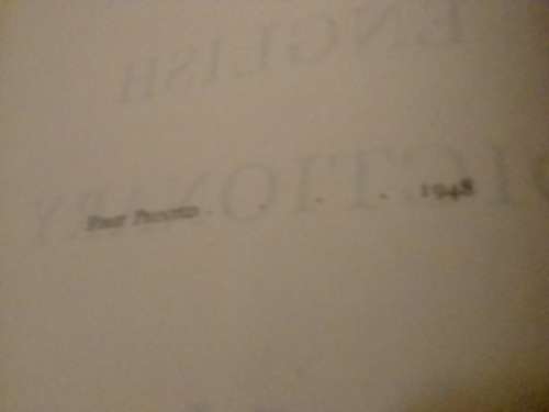 1948 Thorndike English Dictionary, Frank Blake Prize 1947.