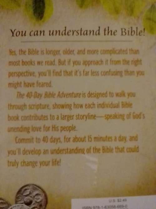 # `THE 40-DAY BIBLE ADVENTURE` - BY CHRISTOPHER D. HUDSON - PLEASE READ BELOW FOR INFO
