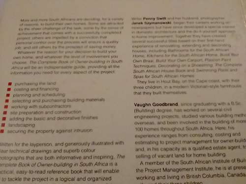 Owner building in SA, by Swift, Goodbrand and Szymanowski.