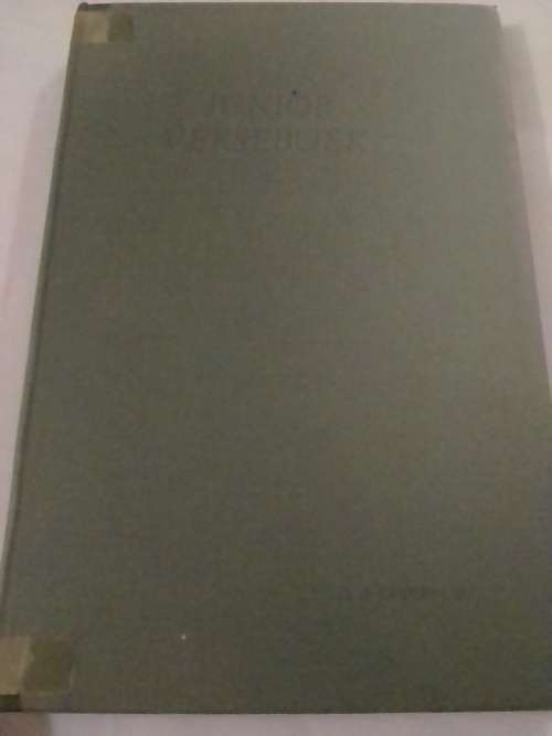 `JUNIOR VERSEBOEK` - DEUR D.J.OPPERMAN  - READ BELOW FOR MORE INFO