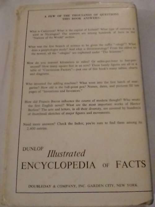 Dunlop Illustrated encyclopedia of facts, by Norris and R. McWhirter.