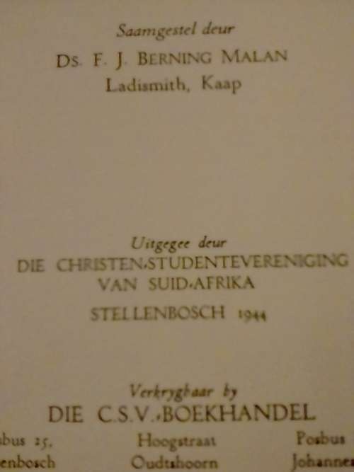 1944 Die Lewe van Ons Here Jesus Christus deur Ds. F.J. Berning Malan