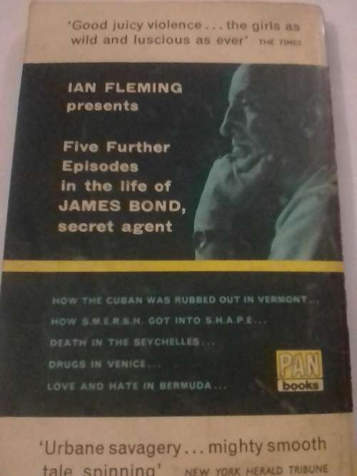 `JAMES BOND - FOR YOUR EYES ONLY` - BY IAN FLEMING - PLEASE SEE AND READ BELOW FOR MORE INFO.