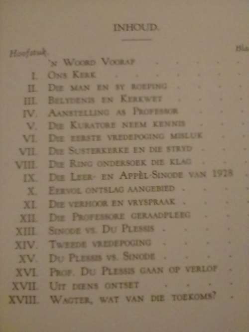 1933 `Ons Kerk en Prof. Du Plessis` by F.S. Malan