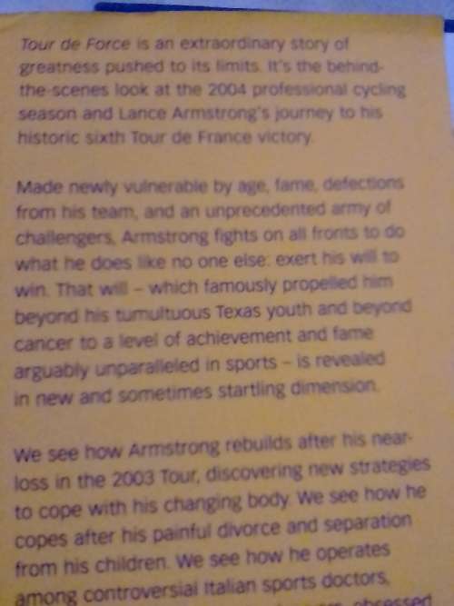 Lance Armstrong, Tour the France, by Daniel Coyle.