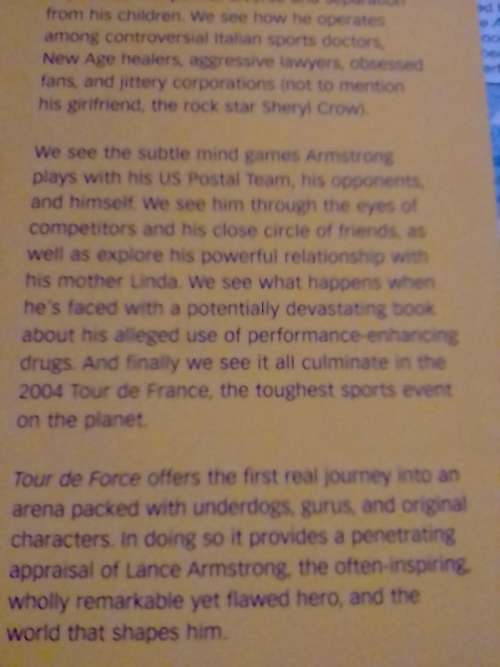 Lance Armstrong, Tour the France, by Daniel Coyle.