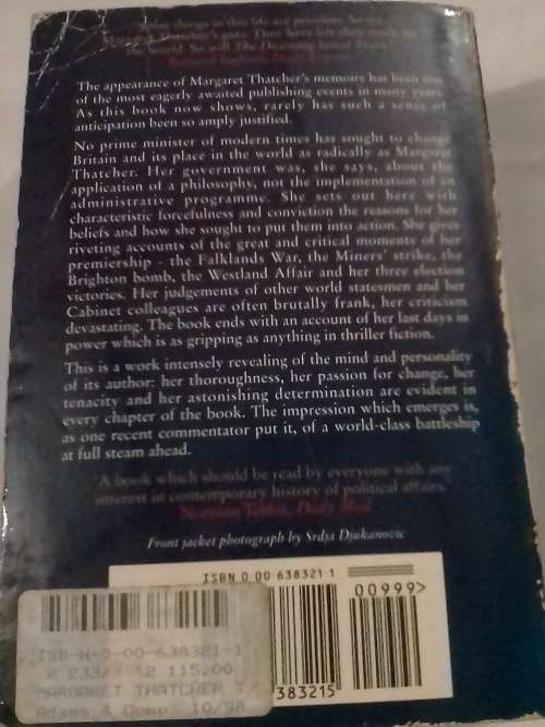 `MARGARET THATCHER, THE DOWNING STREET YEARS` - READ BELOW FOR MORE INFO