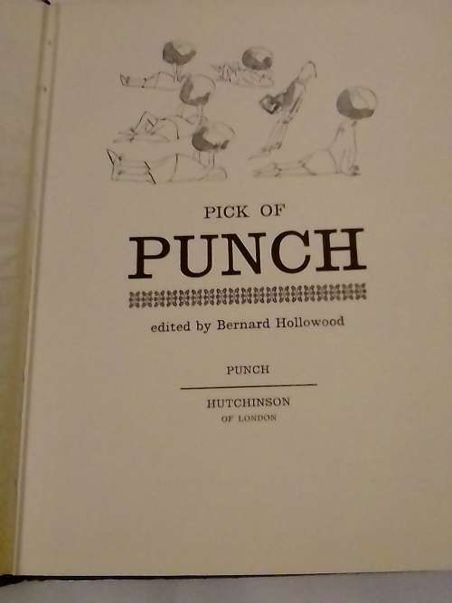 `PICK OF THE PUNCH 1965` - FOR LAUGHS AND HUMOUR - BY BERNARD HOLLOWOOD - READ BELOW FOR MORE INFO