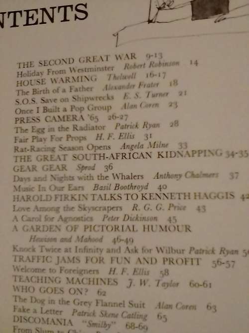 `PICK OF THE PUNCH 1965` - FOR LAUGHS AND HUMOUR - BY BERNARD HOLLOWOOD - READ BELOW FOR MORE INFO