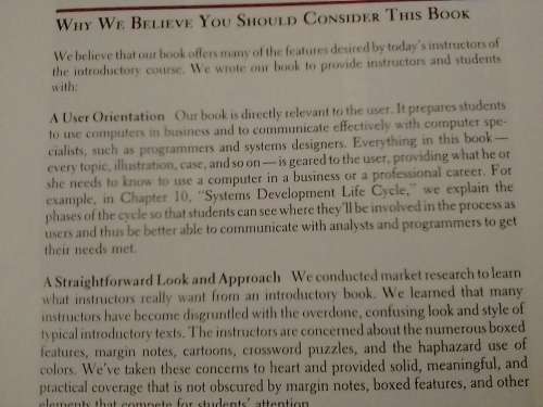 Computers, The user Perspective with Software Laboratories, 853 Pages.