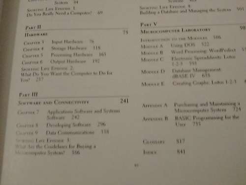 Computers, The user Perspective with Software Laboratories, 853 Pages.