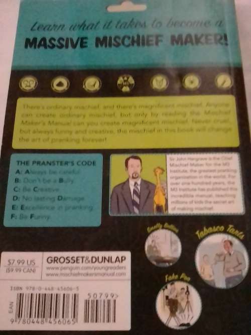 Mischief maker's manual, awesome pranks, 261 Pages.