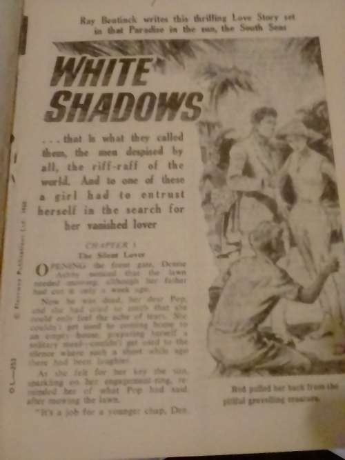 1960 - Fleetway library No.253 ,White shadows by Ray Bentinck.