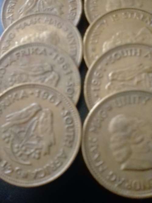 1961 CIRCULATED HALF-CENT COINS` - GOOD CONDITION - PLEASE READ and SEE BELOW.