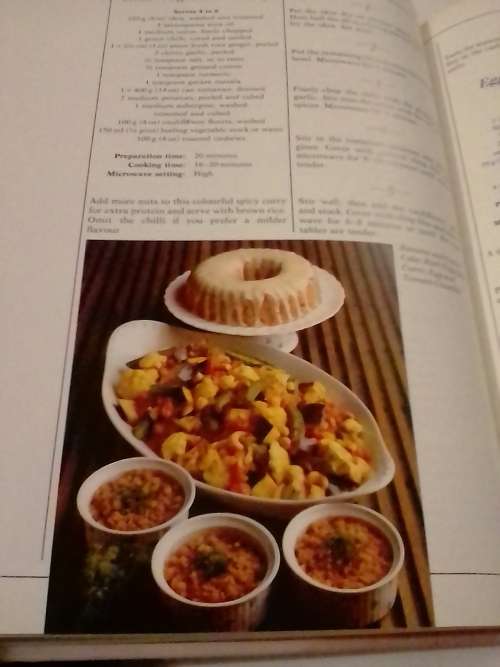 Woman and Home microwave cookery, over 200 recipes.