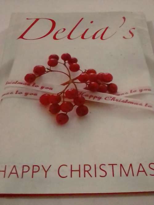 GOOD BOOK `DELIA`S, HAPPY CHRISTMAS` - READ BELOW FOR INFO