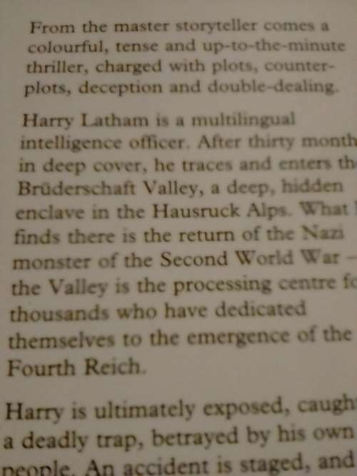 The Apocalypse Watch, thriller by Robert Ludlum.