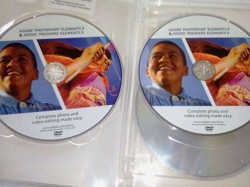 `ADOBE PHOTOSHOP ELEMENTS 9 and PREMIERE ELEMENTS 9` - INCLUDE 4 DVD`s - PLEASE READ BELOW FOR INFO