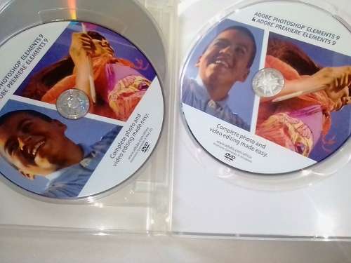 `ADOBE PHOTOSHOP ELEMENTS 9 and PREMIERE ELEMENTS 9` - INCLUDE 4 DVD`s - PLEASE READ BELOW FOR INFO