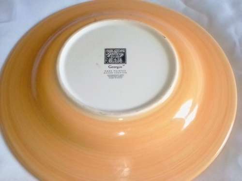 SUNNING LARGE GEORGIO HAND PAINTED and HAND CRAFTED PLATE - VERY GOOD CONDITION - SEE AND READ BELOW