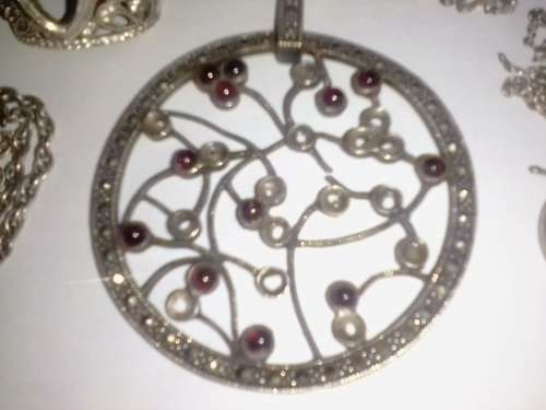 ANTIQUE SILVER JEWELLERY SELL AS SCRAP SILVER - TOTAL 34.7 GRAMS - PLEASE READ BELOW.