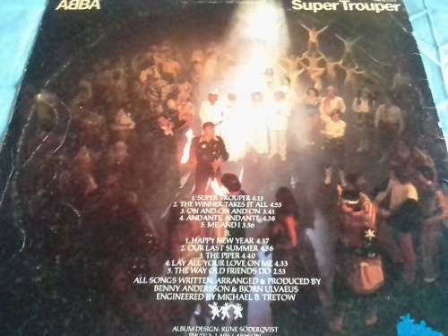 ABBA (SUPER TROUPER)  LP in very good condition - SEE AND READ BELOW.