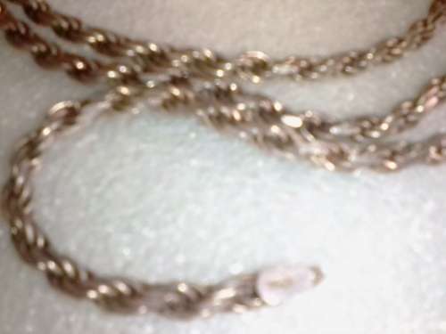 HEAVY and STUNNING ITALIAN STERLING SILVER STRONG 70cm ROPE CHAIN - WEIGHT 23 Grams - READ BELOW.