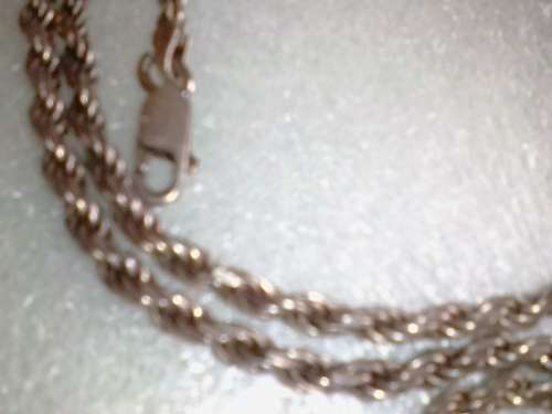HEAVY and STUNNING ITALIAN STERLING SILVER STRONG 70cm ROPE CHAIN - WEIGHT 23 Grams - READ BELOW.