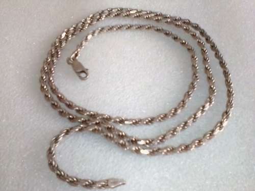 HEAVY and STUNNING ITALIAN STERLING SILVER STRONG 70cm ROPE CHAIN - WEIGHT 23 Grams - READ BELOW.