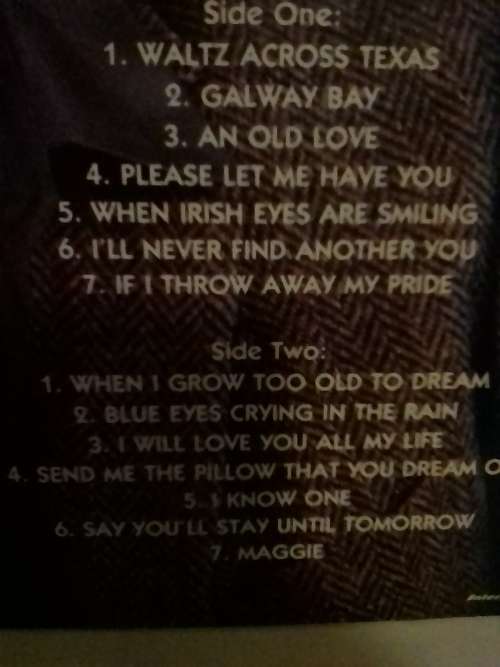 KEN MULLAN  (WHEN I GROW TOO OLD TO DREAM..) - LP IN GOOD CONDITION - SEE AND READ BELOW.