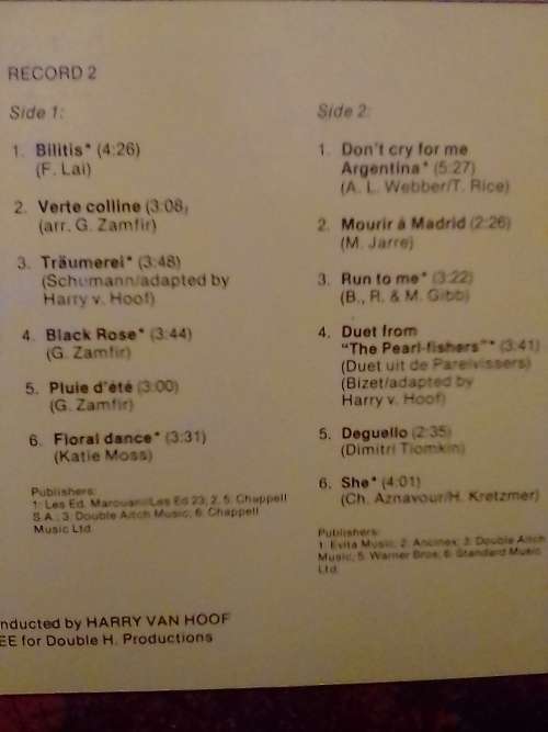 DOUBLE ALBUM (ZAMFIR PLAYS HIS GOLDEN MELODIES) - LP`s IN VERY GOOD CONDITION - SEE AND READ BELOW.
