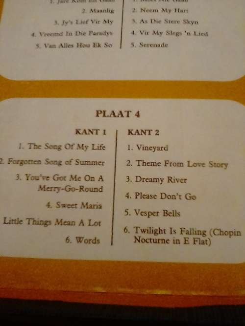 4 x LP  BOX SET  (DIE GOUE STEM VAN GERT POTGIETER)  LP in VERY GOOD condition - SEE BELOW FOR INFO.
