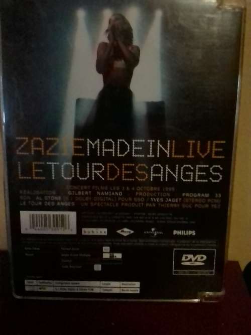 ZAZIE MADEIN  (LIVE TOUR) ORIGINAL DVD - EXCELLENT condition - SEE BELOW FOR INFO.