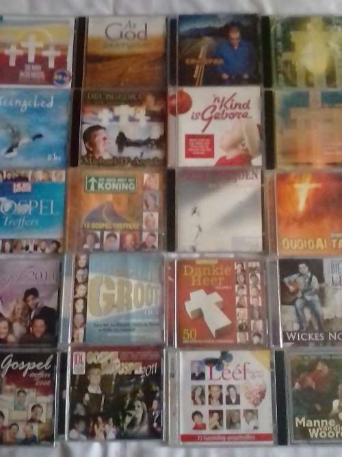 20x GREAT ORIGINAL AFRIKAANS RELIGIOUS CD COLLECTION - (ON BID TAKES ALL) - SEE INFO BELOW.